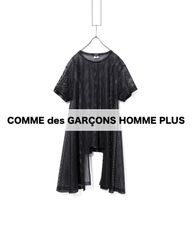 COMME des GARCONS HOMME PLUS　コムデギャルソンオムプリュス　Mesh Cut and Sew　PM-T049変形ロングメッシュカットソー