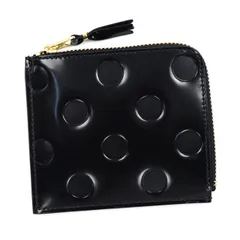 コム デ ギャルソン COMME des GARCONS L字ラウンドファスナー 小銭入れ コインケース P DOTS EMBOSSEDコゼニイレ