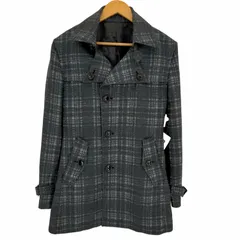 ミッシェルクラン MICHEL KLEIN ウール混 チェック柄 トレンチコート メンズ JPN：48 のサムネイル