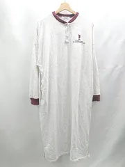 ◇ ⊇ U.S. POLO ASSN. ユーエスポロアッスン 刺<!-利用不可文字-!>ロゴ 長袖 ロング丈 ワンピース サイズF オフホワイト系 レディース E  【1502030002638】