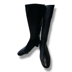 タグ付 未使用 asics WALKING アシックスウォーキング pedala ペダラ ロングブーツ レザーブーツ 歩きやすい ジップアップ  クッション性 参考価格23000円 サイズ22EE ブラック レディース 秋 久喜倉庫店 K114H