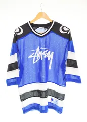 【希少】STUSSY サッカー ゲームシャツ ジャージ 35周年 ホワイト org.jpg