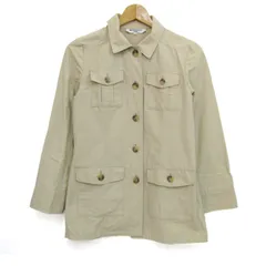 ナチュラルビューティーベーシック ジャケット アウター ベルトなし レディース Mサイズ ベージュ NATURAL BEAUTY BASIC 【中古】