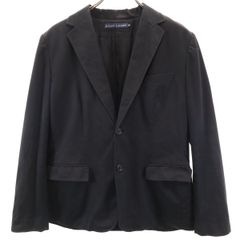 RALPH POLO シングル 薄手 ブラック ジャケット テーラード スリム ラルフローレン 極美品 LAUREN（ポロ・ラルフローレン） テーラード ジャケット ジャケット・アウター