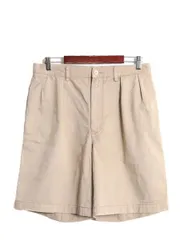 【お得なクーポン配布中!】 ポロ ラルフローレン 2タック コットン チノ ショートパンツ メンズ 35 / 古着 オールド ショーツ 短パン ポロチノ ワンポイント チノパン