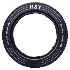 【ネコポス便配送 送料無料】H&Yフィルター　REVORING 52-72mm 可変式ステップアップリング RS72   (取り付けフィルターは77mmを装着）