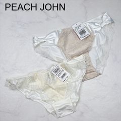 【新品タグ付き】PEACH JOHN　ピーチジョン　ショーツ　M　WHITE　ランジェリー　下着　プレゼント　ギフト　レース　刺繍