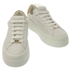 サルヴァトーレフェラガモ Salvatore Ferragamo スニーカー スニーカー 0305737693528.5 ホワイト レザー スニーカー ユニセックス 新品のサムネイル