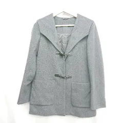 ◇ ⊇ COMME CA DU MODE コムサデモード 長袖 コート サイズ9 グレー レディース E  【1411280033845】