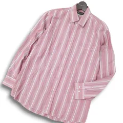 THE SCOTCH HOUSE スコッチハウス 通年 ロゴ刺繍★ ストライプ  長袖 シャツ Sz.LL メンズ 大きいサイズ