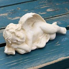 天使像 プリティエンジェル 樹脂製 高さ約28cm 置物 - メルカリ