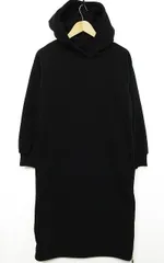 【送料無料】【新品未使用】ベルーナ 暖かな フリース ワンピース フーディ 黒 Mサイズ ■管理番号L23630AWS21-2005232-10-3 （4）5/28