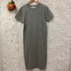 ★エージーバイアクアガール★半袖 スウェット カットソー ロングワンピース【M】ひざ丈  綿 ナイロン グレー