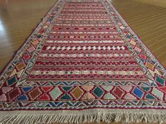 76x203cm・キリム(35)廊下敷き・ギャッベ・じゅうたん、キッチンマット