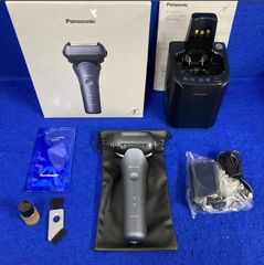 展示美品★Panasonic パナソニック ES-LT8C-A メンズシェーバー ラムダッシュ 3枚刃 全自動洗浄充電器付 お風呂剃り可 青