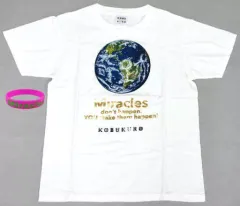 【中古】Tシャツ(男性アイドル) コブクロ Tシャツ(ラバーブレス付き) ホワイト Sサイズ 「KOBUKURO LIVE TOUR 2015 “奇跡”」
