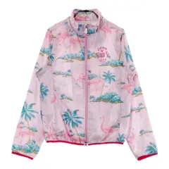 サイズ：L CALLAWAY キャロウェイ  2WAY 裏メッシュ ジップジャケット フラミンゴ 総柄 ピンク系 [240101490833] ゴルフウェア レディース ストスト