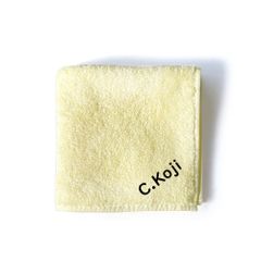 2.イエロー 名入れ 刺繍  今治 ハンドタオル  ギフト｜誕生日・記念日・内祝い・入学祝に