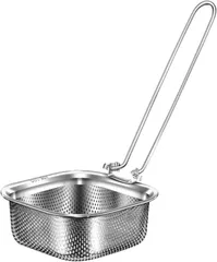 MaT store みそこし器 味噌こし ステンレス ミニ 味噌とき 味噌こし器 パンチング(シルバー,  角型)