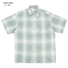 CALTOP キャルトップ カルトップ メンズ 半袖シャツ 2000 OMBRE SHORT SLEEVE SHIRTS オンブレ ショートスリーブシャツ　ニューグレー