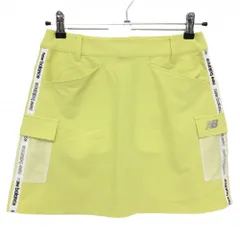 ニューバランスゴルフ スカート イエロー×白 複数ポケット レディース 0(S) ゴルフウェア New Balance