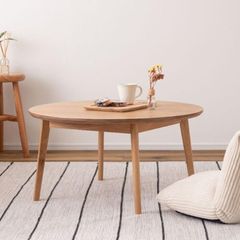 クマグリー くりのダイニングテーブル 一本足タイプ 直径80cm高さ70cm