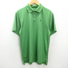 G■アンダーアーマー/UNDER ARMOUR 半袖ドライポロシャツ/スポーツウェア【MD】緑/men's/76【中古】■