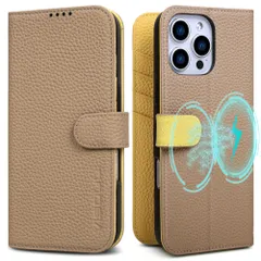 ★即日発送★VISOUL iPhone16ProMax 対応ケース 手帳型 本革 アイフォン16プロマックス 手帳型ケース MagSafe対応 スマホケース iPhone16プロマックス ベルトマグネット型 携帯ケース 16promaxレザーケース 横置きスタ