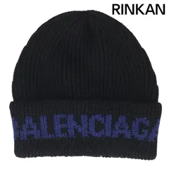 BALENCIAGA ビーニー ニット帽  男女兼用★美品★大人気 BALENCIAGA - バレンシアガ BALENCIAGA ロゴ 633717 バイカラー