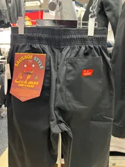 残り1点‼️cookman クックマン⚫︎シェフパンツ　ロングパンツ　ソーセージスタイル　リップストップ　ブラック　M Lのサムネイル