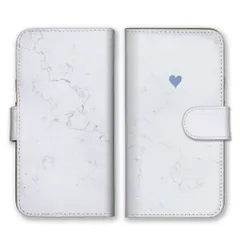 Galaxy S21 5G SC-51B SCG09 ケース 手帳型 ギャラクシーS21 スマホケース 携帯ケース 大理石 ハート おしゃれ エレガント 大人女子 シンプル 可愛い かわいい　ホワイト　白色 カラー02