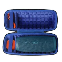 【人気商品】(ブルー) 防水Bluetoothスピーカー 用ハードトラベルケース Charge4/Charge5 JBL co2crea