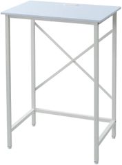 スタンディングデスク耐荷重60kg 2口コンセントFSD-7048E(WH)