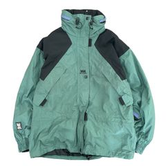 helly hansen mountain jacket【OU005】ヘリーハンセン　マウンテンジャケット　グリーン　Ｓ