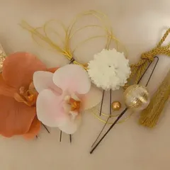 ブライダル 和装婚  和装小物 胡蝶蘭 水引セットのサムネイル