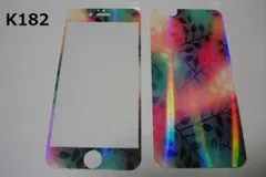 iPhone SE3 SE2 iPhone6／6s／7／8　4.7インチ 銀ラメ 表裏セット 9H 0.26mm 強化ガラス 液晶保護フィルム 2.5D K182