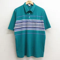 XL/古着 アロー 半袖 ポロ シャツ メンズ 90s 青緑他 24jul22 中古 トップスのサムネイル