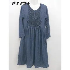 ◇ ●未使用● ◎ Crisp クリスプ タグ付き 長袖 膝下丈 ワンピース サイズF ブルー系 レディース 【中古】 【1105100011594】のサムネイル