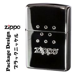zippo(ジッポーライター) ZPパッケージデザイン ブラックニッケルミラー（つやあり） 両面エッチング PACKAGE 黒 おしゃれ 彫刻 ZIPPO専用箱 ロゴ 両面加工 BOXデザイン カッコイイ メンズ　ギフト プレゼント