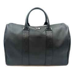 【極美品】FENDI　フェンディ　ボストンバッグ　FFロゴ　カーフレザー　ブラック　ハンドバッグ　レディース　メンズ