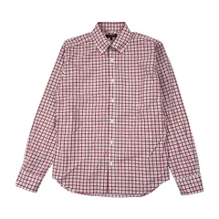 MACKINTOSH マッキントッシュ チェック BD ボタンダウン 長袖シャツ M /レッド系 メンズのサムネイル