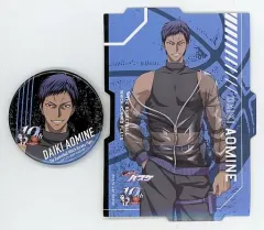 【中古】雑貨 青峰大輝 缶バッジ＆ステッカーセット 「黒子のバスケ 10th ANNIVERSARYくじ」 D賞 ローソン限定