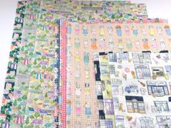 カットクロス　ハギレ　■yukiemon ユキエモン■　60ローン　3柄　生地　布地　計9枚