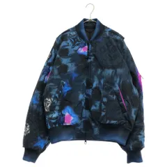 LOUIS VUITTON (ルイヴィトン) 21AW プレフォールルックモデル ソルトプリントナイロンボンバージャケット ソルトダミエ総柄中綿ブルゾン ブルー 1A90JK/HLB05EDR2 A725のサムネイル
