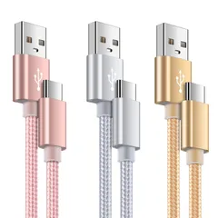 【在庫セール】【3本セット＆0.91ｍ】 usb c ケーブル ケーブル スマホ充電ケーブル タイプC ケーブル iPoto 急速充電 Android充電ケーブル QC3.0対応 Type-C usbケーブル 充電ケーブル USBコード データ転送 断線防止