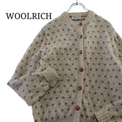 【70s】WOOLRICH ウールリッチ ノルディックセーター カーディガン チロルニット 古着 ヴィンテージ 白タグ