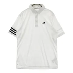 サイズ：L ADIDAS GOLF アディダスゴルフ  半袖ポロシャツ ボタンダウン 総柄 ホワイト系 [240101399411]# ゴルフウェア メンズ ストスト