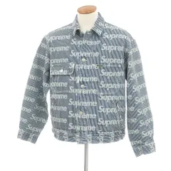 【中古】シュプリーム Supreme 2024年春夏 Denim Chore Trucker Jacket デニム ロゴ トラッカージャケット ネイビーxホワイト【サイズM】【メンズ】のサムネイル