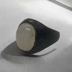 指輪 リング 白 シンプル 21号 インディアンジュエリー シルバー 70 30 アクセサリー ビンテージ 50s ~ 60s 70s 80s ナバホ族 サントドミンゴ族 天然石 メンズ レディス 一点物 vintage アンティーク   700 p20/