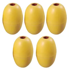 RYOTBASE ポリフロート 定置網 釣り具 捕具 フロート 浮き ブイ シーアンカー ボウル ボール アンカーロープ 浮子 漁具 釣具 ボート ウキ 係船ロープ 落下防止 15cm (黄5個) [黄5個]